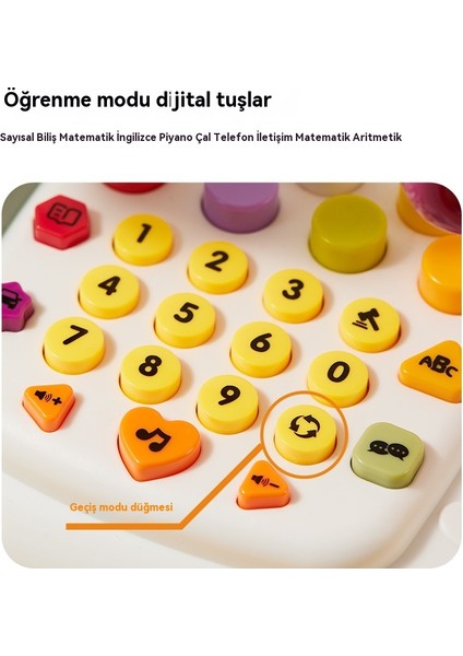 Çocuk Telefonu Bulmaca Erken Eğitim Simülasyon Cep Telefonu Müzik Eğitici Oyuncak (Yurt Dışından)