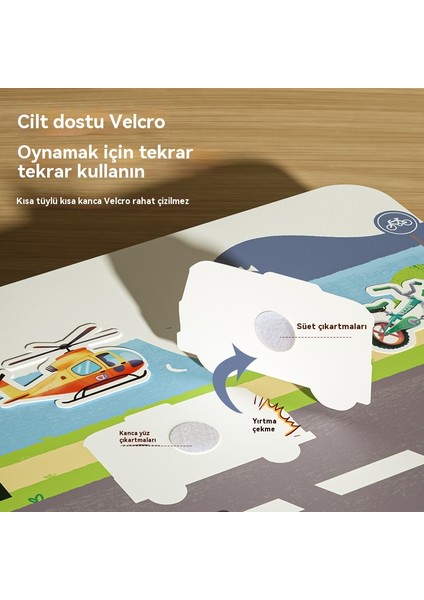 Bebek Aydınlanma Erken Eğitim Üç Boyutlu Sessiz Yapıştırma Kitabı Eğitici Oyuncaklar (Yurt Dışından)