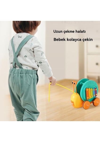 Çocuk Çekme Salyangoz Mancınık Araba Çok Fonksiyonlu Eğitici Oyuncak (Yurt Dışından)