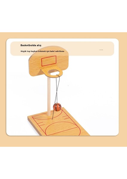 Yaratıcı Mini Ahşap Eğlenceli Basketbol Makinesi (Yurt Dışından)