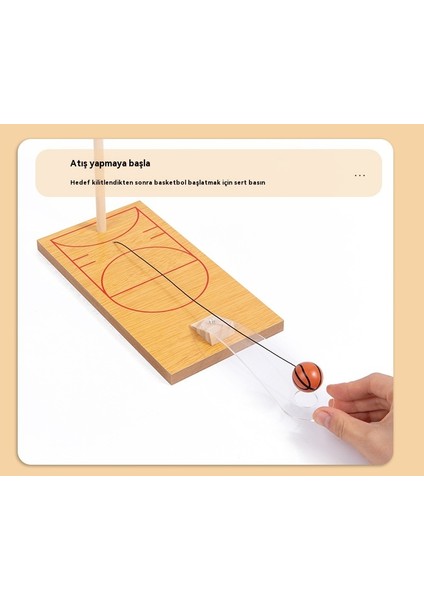 Yaratıcı Mini Ahşap Eğlenceli Basketbol Makinesi (Yurt Dışından)