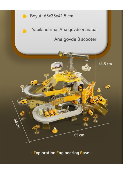 Çocuk Mühendisliği Vagon Çocuk Otomatik Üç Boyutlu Eğitici Oyuncak (Yurt Dışından)