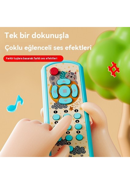 Bebek Tv Simülatörü Uzaktan Kumanda Çocuk Müzik Eğitici Oyuncak (Yurt Dışından)