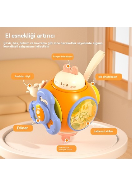 Bebekler ve Küçük Çocuklar Için Eğitici Tavşan Meşgul Top (Yurt Dışından)