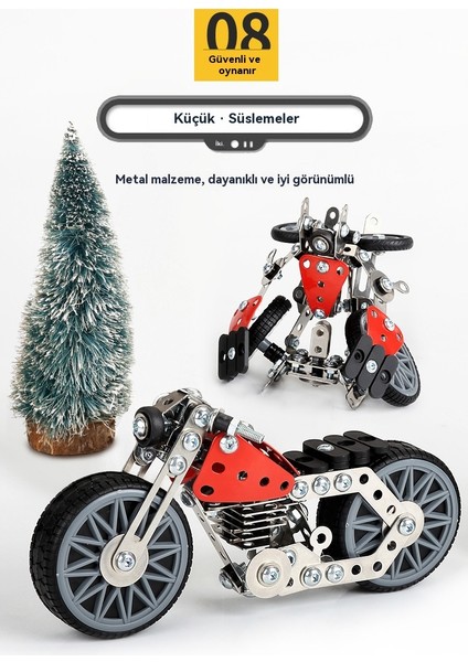 Çocuk Vida Montaj 3D Metal Mühendislik Araba Eğitici Çelik Oyuncak (Yurt Dışından)