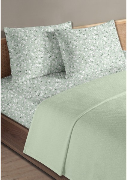 Pamuk Doria Mint Çift Kişilik Pike Takımı 200 x 230 cm