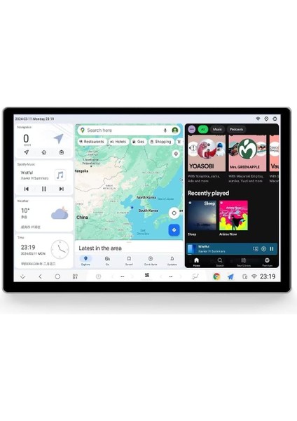 Duduauto Dudu7 11.5" 2k QLED Android 13, 8+128GB 360° Panaromik Kameralı UIS7870 Chipset Universal Akıllı Araç Multimedyası
