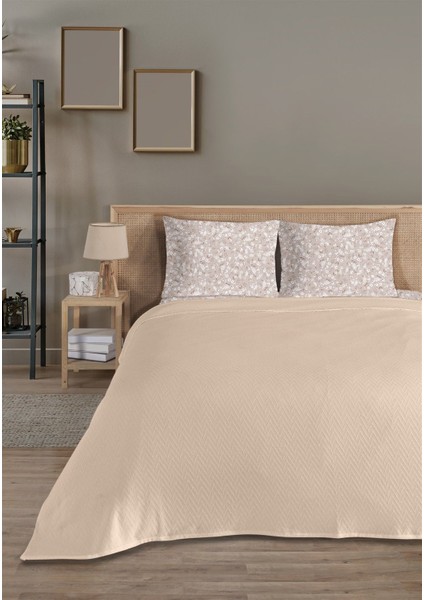 Pamuk Doria Pudra Çift Kişilik Pike Takımı 200 x 230 cm