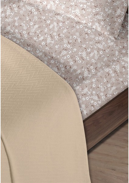 Pamuk Doria Pudra Çift Kişilik Pike Takımı 200 x 230 cm