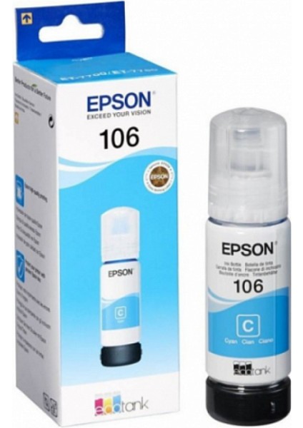 106 T00R240 Ecotank Cam Göbeği Kartuş Ink Bottle