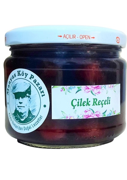 Doğal Ev Yapımı Katkısız Çilek Reçeli 350 gr