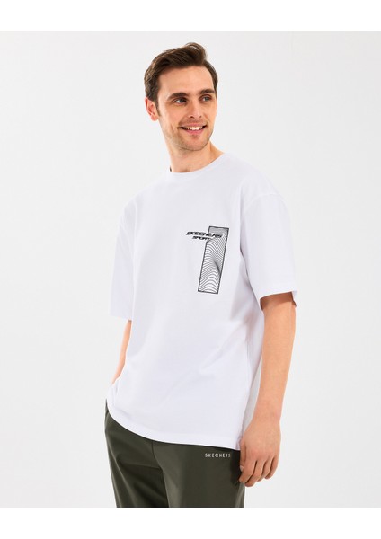 M Heavyweight Graphic Tee T-Shirt Erkek White Traditional Tshirt S2510153-100 fiyatları