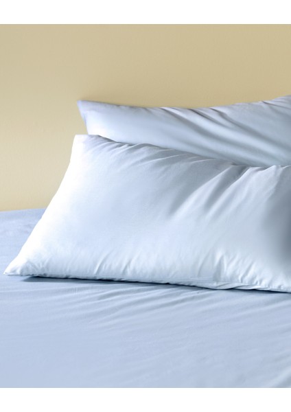 Manon Çift Kişilik %100 Pamuk Ranforce Lastikli Çarşaf Takımı - Açık Mavi fiyatları