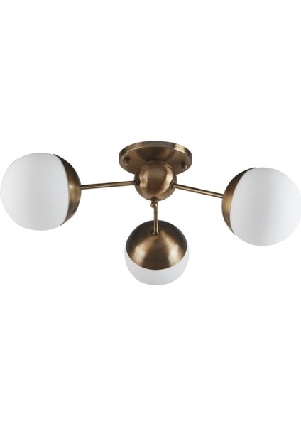 Rima Plofonyer Modern Eskitme Boyalı Salon - Mutfak - Yatak Odası 3 Lü Avize