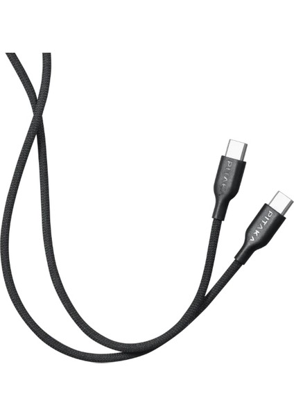 Flex Braided Örgülü Tasarımlı Type-C To Type-C Pd Data ve Şarj Kablosu 60W 1.2m Siyah fiyatları