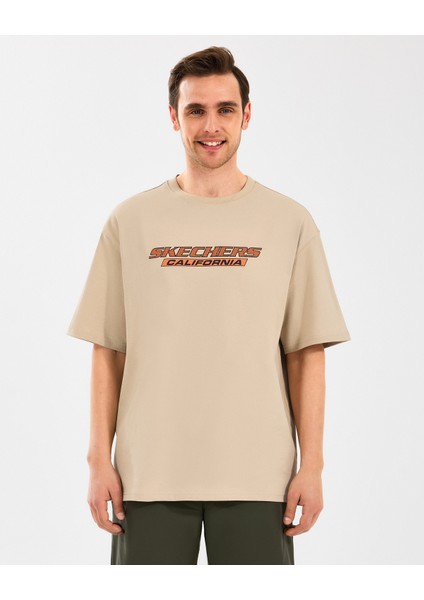 M Heavyweight Graphic Tee T-Shirt Erkek Bej Tshirt S2510155-211