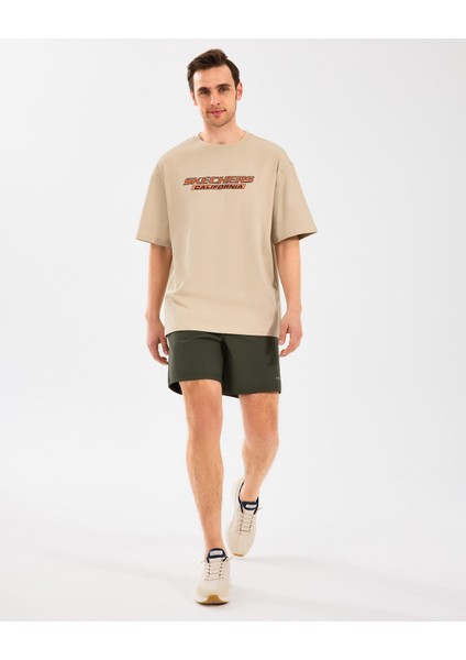 M Heavyweight Graphic Tee T-Shirt Erkek Bej Tshirt S2510155-211 modelleri