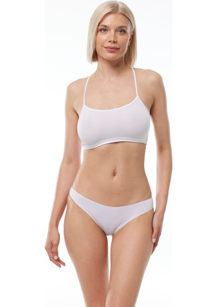 Kadın Beyaz 2 Li Paket Modal Düşük Bel Slip Külot 183 fiyatları