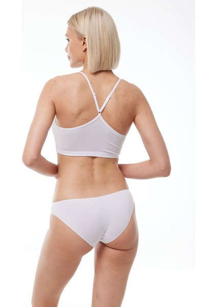 Kadın Beyaz 2 Li Paket Modal Düşük Bel Slip Külot 183 modelleri