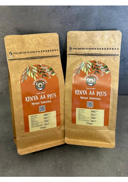 Kenya AA Plus Mount Selection Çekirdek Kahve 250g