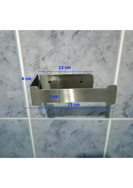 Kendinden Yapışkanlı Wc Kağıtlık Krom