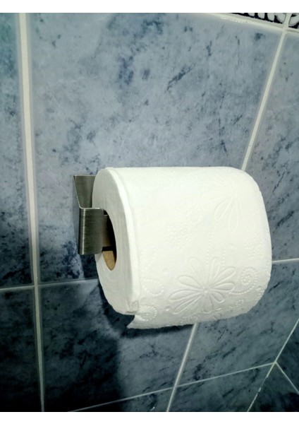 Kendinden Yapışkanlı Wc Kağıtlık Krom