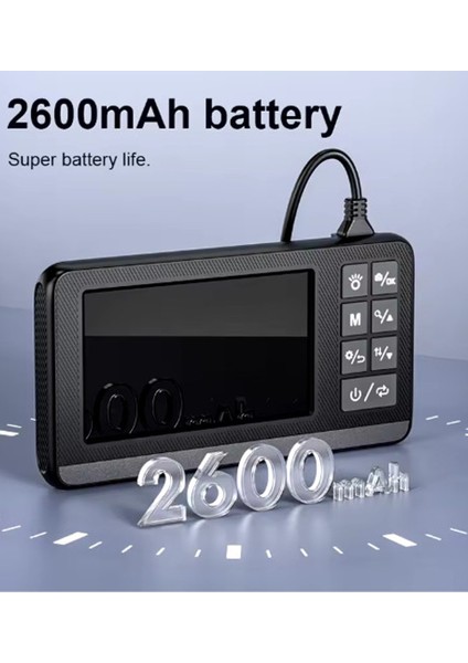 10 mt Ekranlı Çift Kameralı Sert Kablo Endoskop Kamera 8 mm 4.3 Inc Hafıza Kart Destekli modelleri