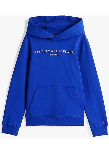 Erkek Çocuk Th Kapüşonlu Sweatshirt - Mavi