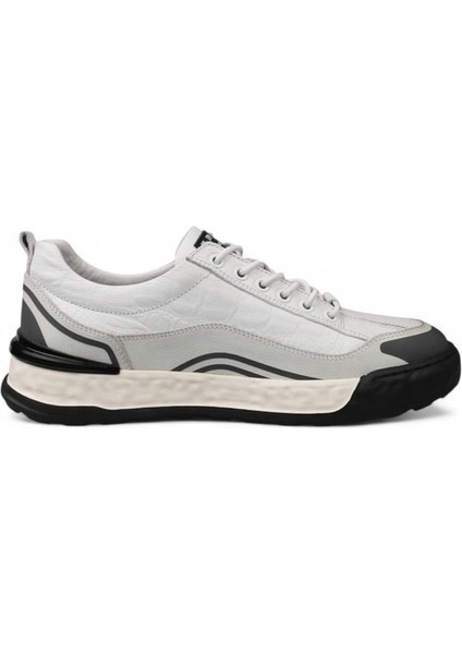 Pierre Cardin 10227 Hakiki Deri Beyaz Erkek Günlük Ayakkabı