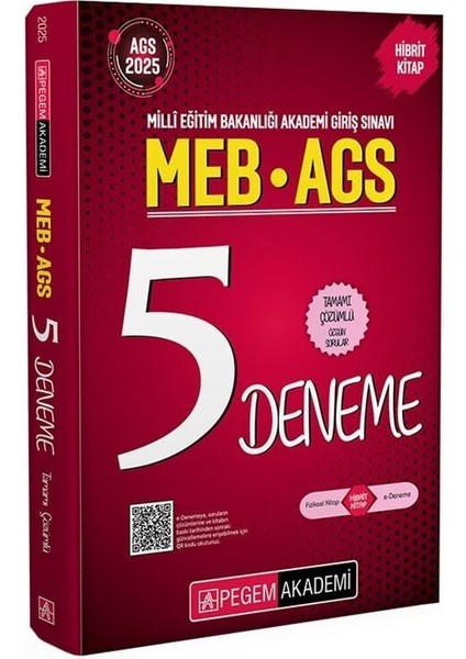 Pegem 2025 Meb-Ags 5 Deneme Çözümlü Pegem Yayınları