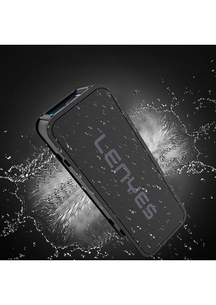 S856 Rgb Işıklı Mikrofonlu Bluetooth Speaker Hoparlör V5.0 Siyah