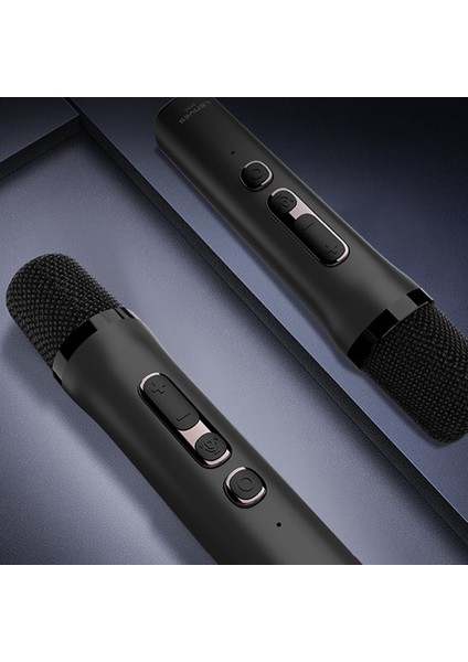 S856 Rgb Işıklı Mikrofonlu Bluetooth Speaker Hoparlör V5.0 Siyah