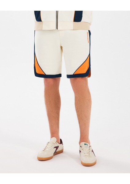 M Diagonal Lw Fleece Sweatshort Erkek Off White Şort S2510040-102