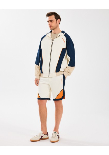 M Diagonal Lw Fleece Sweatshort Erkek Off White Şort S2510040-102 fiyatları