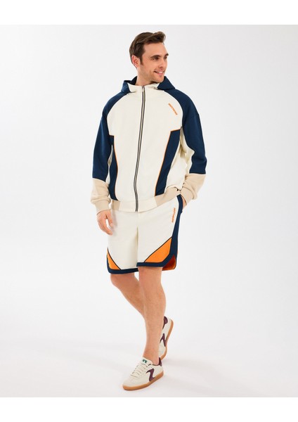 M Diagonel Lw Fleece Fullzip Hoodie Sweatshirt Erkek Off White Sweatshirt S2510027-102 modelleri