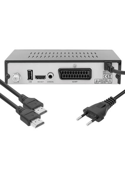 Magbox Pluton S Yeni Model Kasalı Full Hd Uydu Alıcısı Tkgsli (Scart+Hd) HDMI Kablo Dahil (4172)