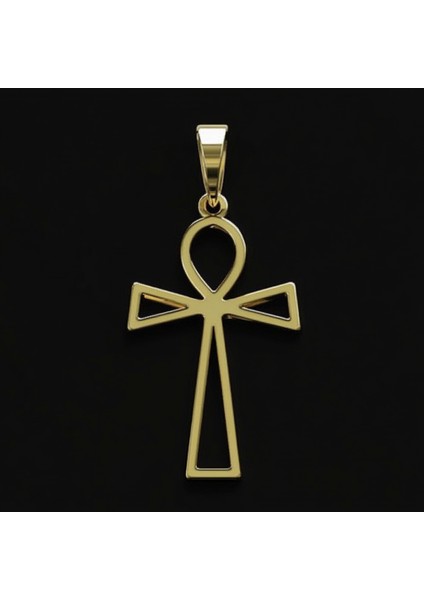 8 Ayar Altın Kolye Ucu Mısır Ankh GM1436 1 gr