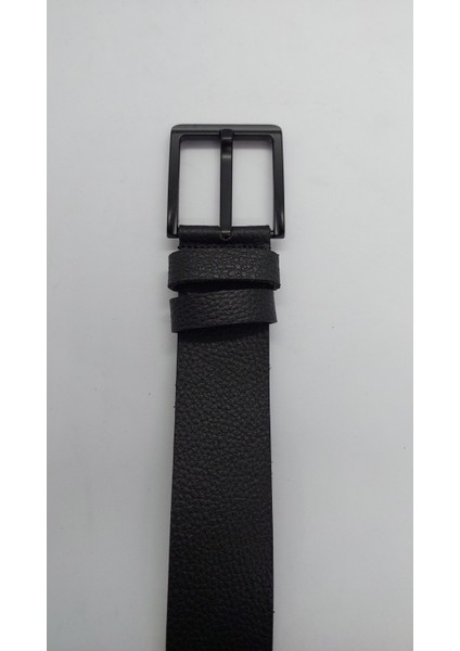 Dana Derisi Erkek Kemer, 4.5 cm Genişlik, Siyah Çelik Toka, Kot Pantolon ve Kanvas Uyumlu modelleri