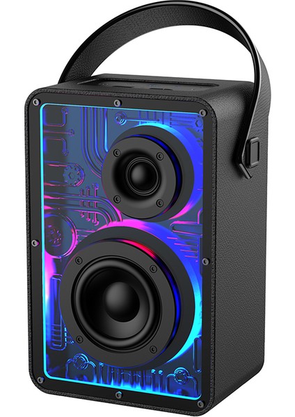 S860 Rgb Işıklı Taşınabilir Bluetooth Speaker Hoparlör V5.3 Siyah