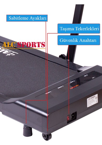 Sports Uzaktan Kumandalı Yürüme ve Koşu Bandı ALC-TM36013-1