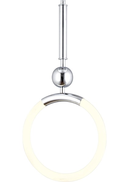 Struer 3'lü Sıralı Krom Ledli Modern Koridor, Yatak Odası Salon Sarkıt LED Avize