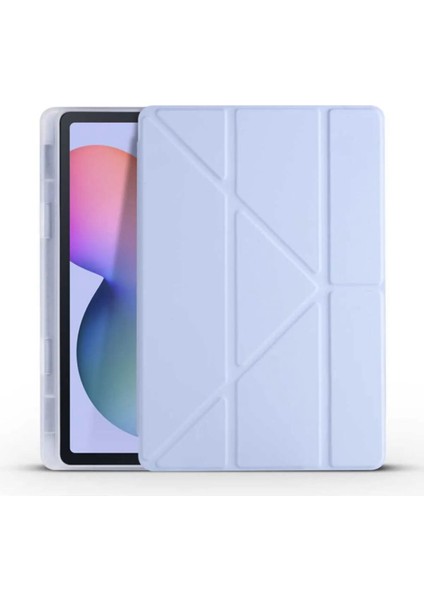 Galaxy Tab S6 Lite P610/P620 Uyumlu Origami Kalem Bölmeli Standlı Kılıf