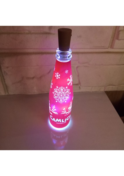 Şişe Pilli Peri Masa Lambası