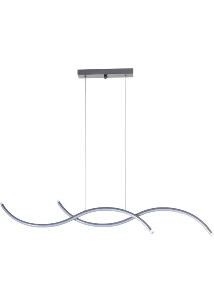 Monica Modern Tasarım Salon Yatak Odası Gri Mutfak Yemek Masası Üstü Beyaz Ledli 2 Li LED Avize