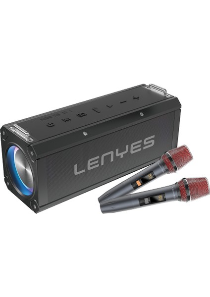 S828 Rgb LED Işıklı Tws Bluetooth Speaker Hoparlör V5.0 Siyah