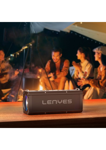 S828 Rgb LED Işıklı Tws Bluetooth Speaker Hoparlör V5.0 Siyah