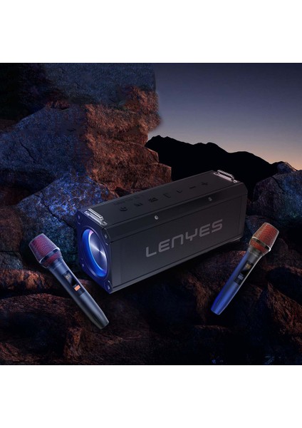 S828 Rgb LED Işıklı Tws Bluetooth Speaker Hoparlör V5.0 Siyah
