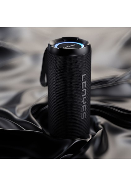 S871 Rgb Işıklı Taşınabilir Su Geçirmez Tws Bluetooth Hoparlör Siyah