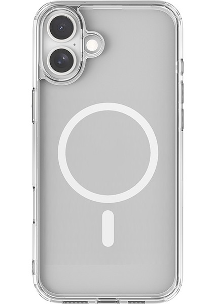 iPhone 16 Plus Kılıf Magsafe Şarj Özellikli Raptic Crystal Magsafe Serisi Şeffaf Kapak