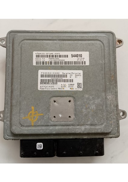 07 08 Dodge Avenger Sebring P04692102AD Bilgisayar Motor Kontrol Ecu Ecm Modülü, 07 08 Dodge Avenger Sebring P04692102AD